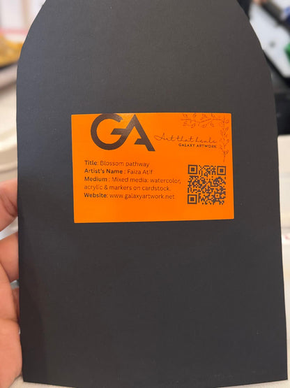 Blossom Pathway – Framed Original Painting