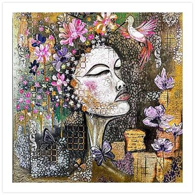 soul-in-full-bloom-24x24-inch-acrylic-textured-floral-portrait-art-unframed-print