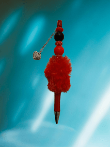 Hand Beaded Pen-Red - GalaxyArtWork