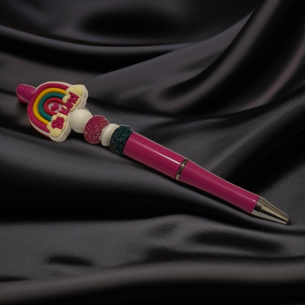 Colorful Rainbow "Be Kind" Pen – Fun & Positive Writing - GalaxyArtWork