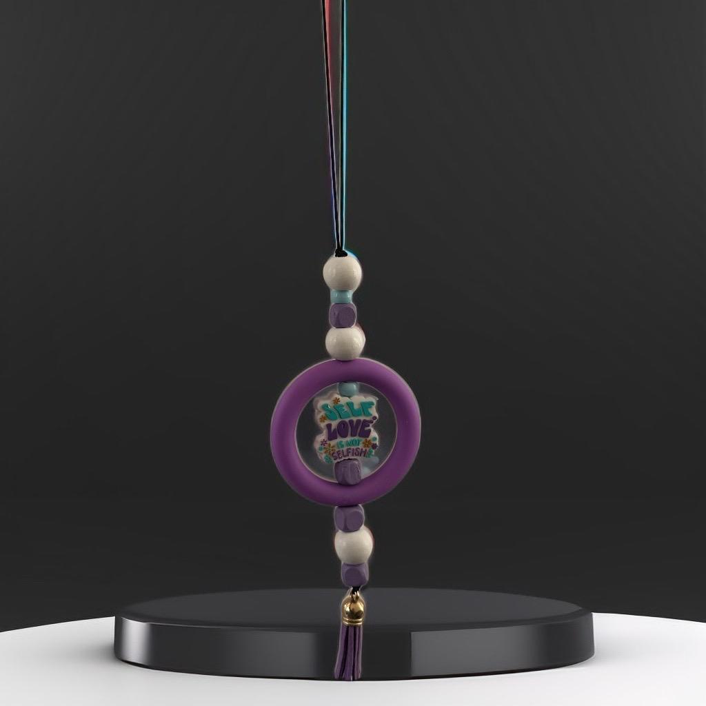 Self-Love Affirmation Car Hanging Charm