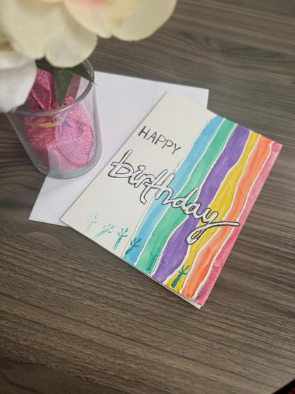 Hand painted card