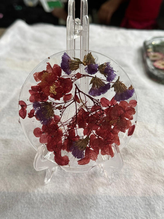 Floral Symphony Resin Display