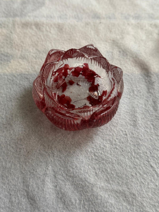 Lotus Blossom Resin Bowl