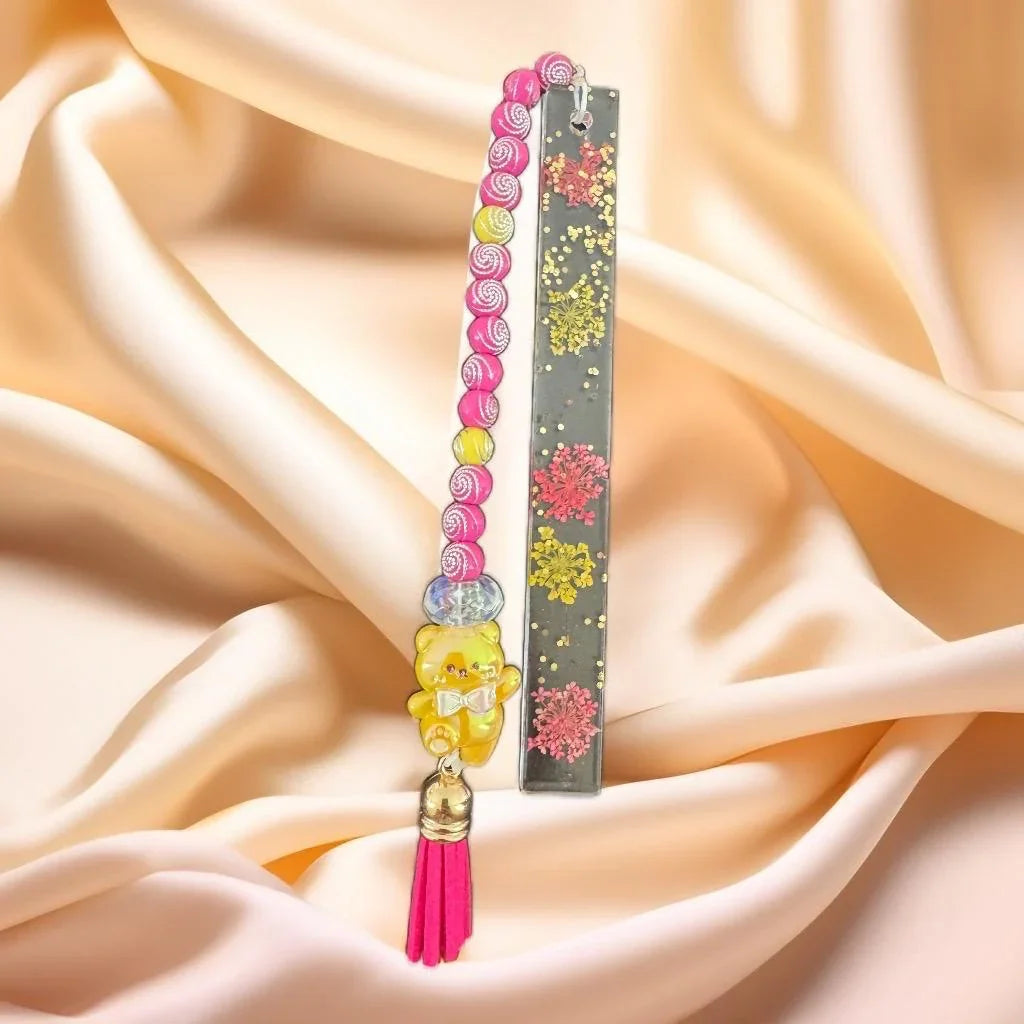 Elegant Floral Resin Bookmarks