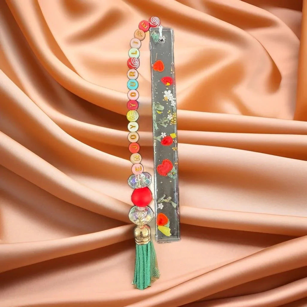 Elegant Floral Resin Bookmarks