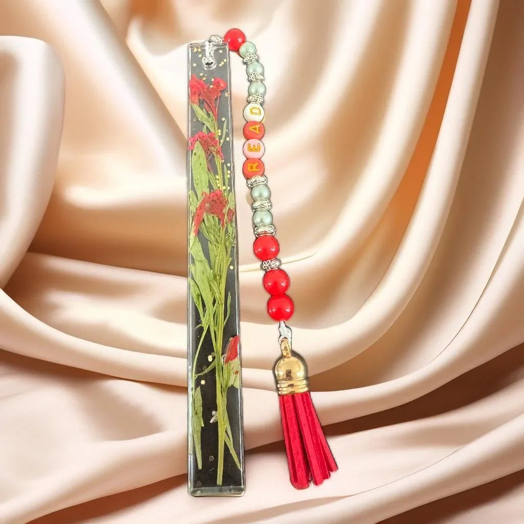 Elegant Floral Resin Bookmarks