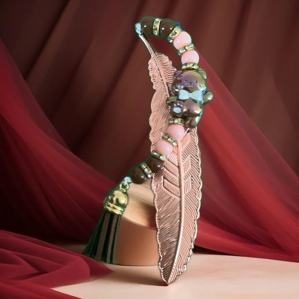 Charming Metal & Beaded Bookmarks – Whimsical Collection for Book Lovers
