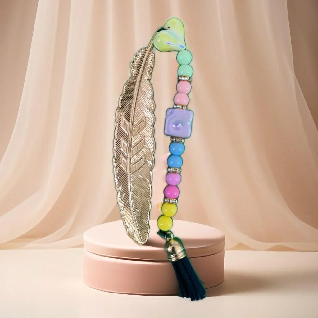 Hand beaded bookmark