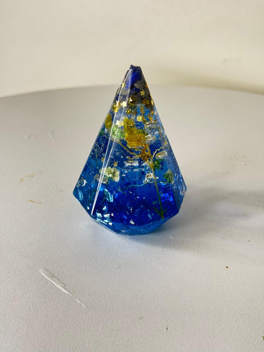 "Celestial Energy – Handmade Resin Obelisk"