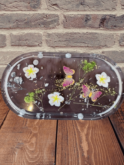 Grateful Glow (Round Quote Plate – Gold)