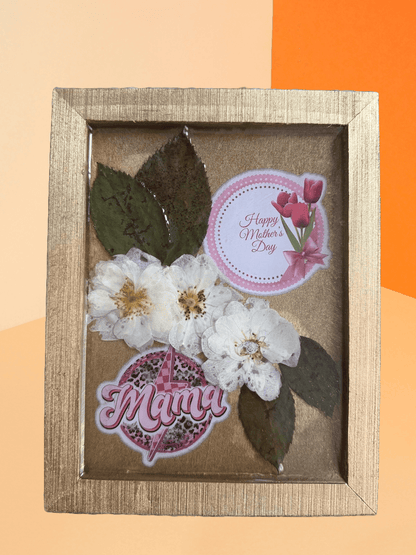 Blooming Gratitude – Handmade Mother’s Day Resin Art with Personalized Message