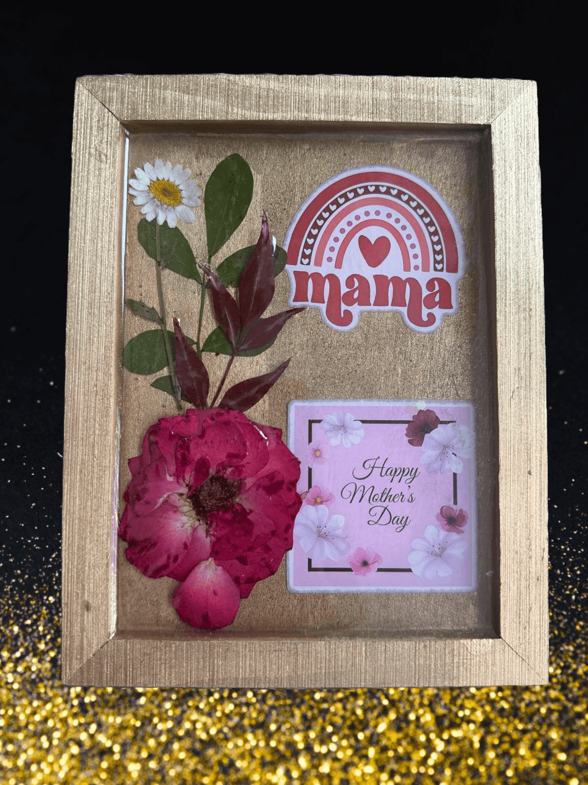 Mama’s Embrace – Floral Resin Keepsake