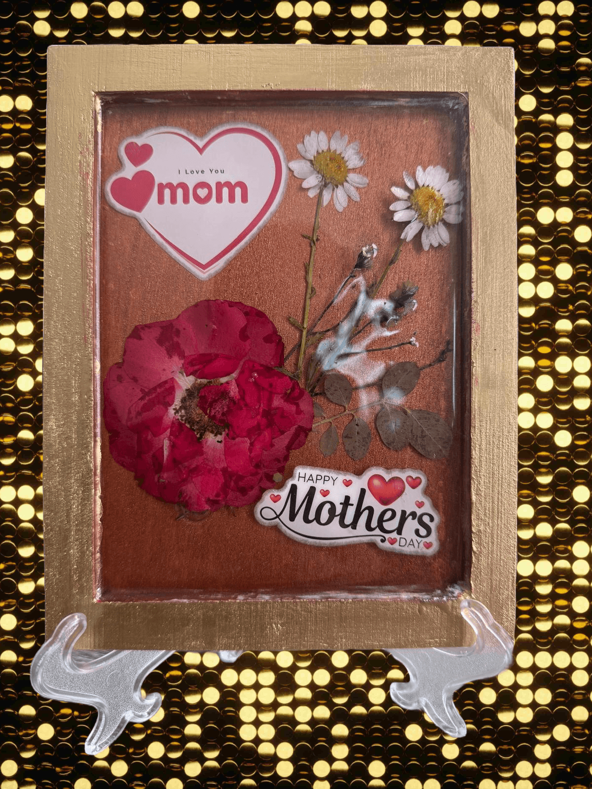 Love You Mom – Heartfelt Resin Plaque