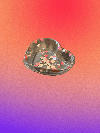 Heartfelt Confetti Trinket Dish – Handmade Art and Craft Gift