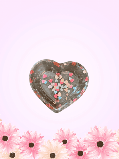Heartfelt Confetti Trinket Dish – Handmade Art and Craft Gift