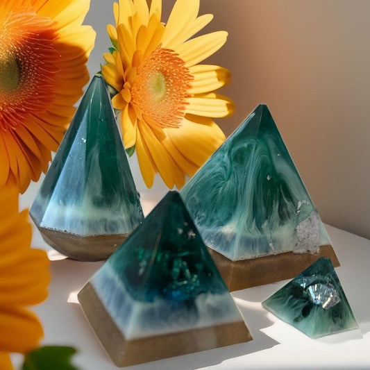 resin pyramids