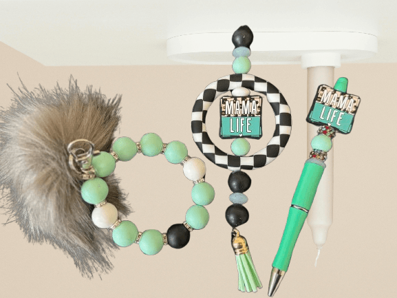 Minted Check Handmade Gift Set for Mom – Trendy Craft Accessories