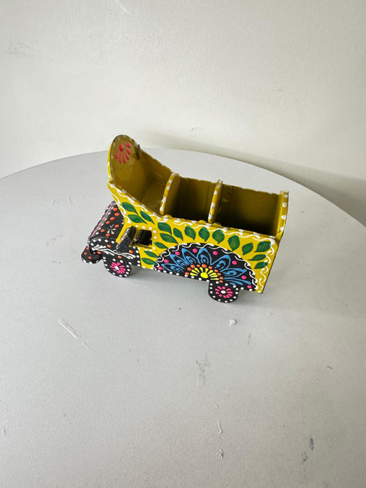 Hand-Painted Pakistani Truck – Decorative Organizer & Pen Holder