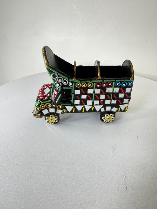 Handcrafted Mosaic Pakistani Truck – Pen Holder & Desk Organizer