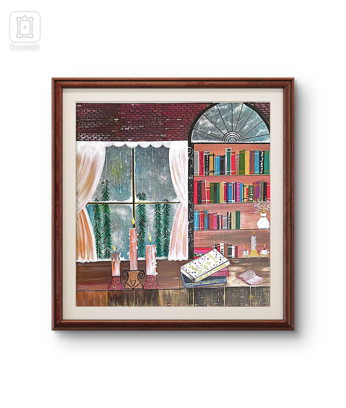 The Glow of Knowledge – 24x24 Inch Handmade Canvas Painting