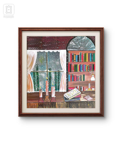 The Glow of Knowledge – 24x24 Inch Handmade Canvas Painting