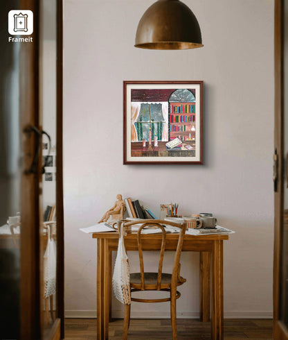 The Glow of Knowledge – 24x24 Inch Handmade Canvas Painting