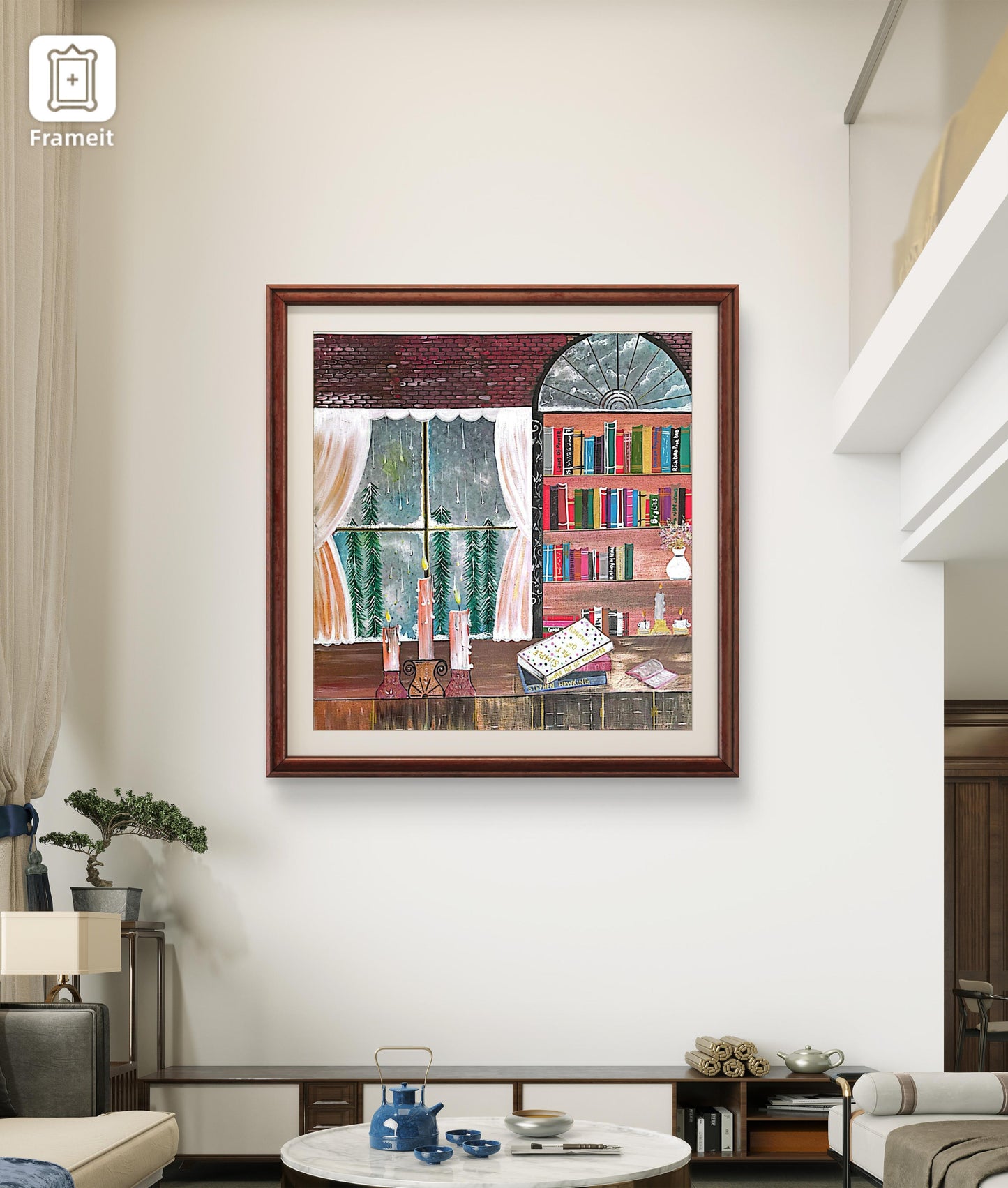 The Glow of Knowledge – 24x24 Inch Handmade Canvas Painting