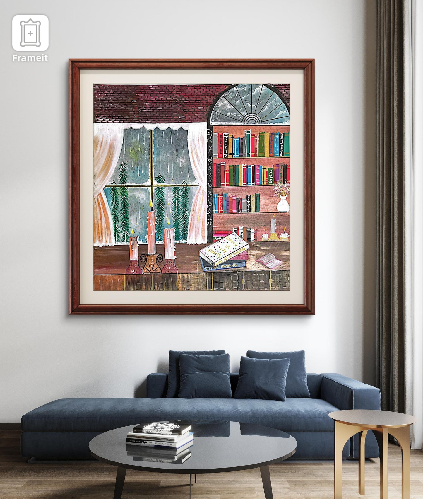 The Glow of Knowledge – 24x24 Inch Handmade Canvas Painting