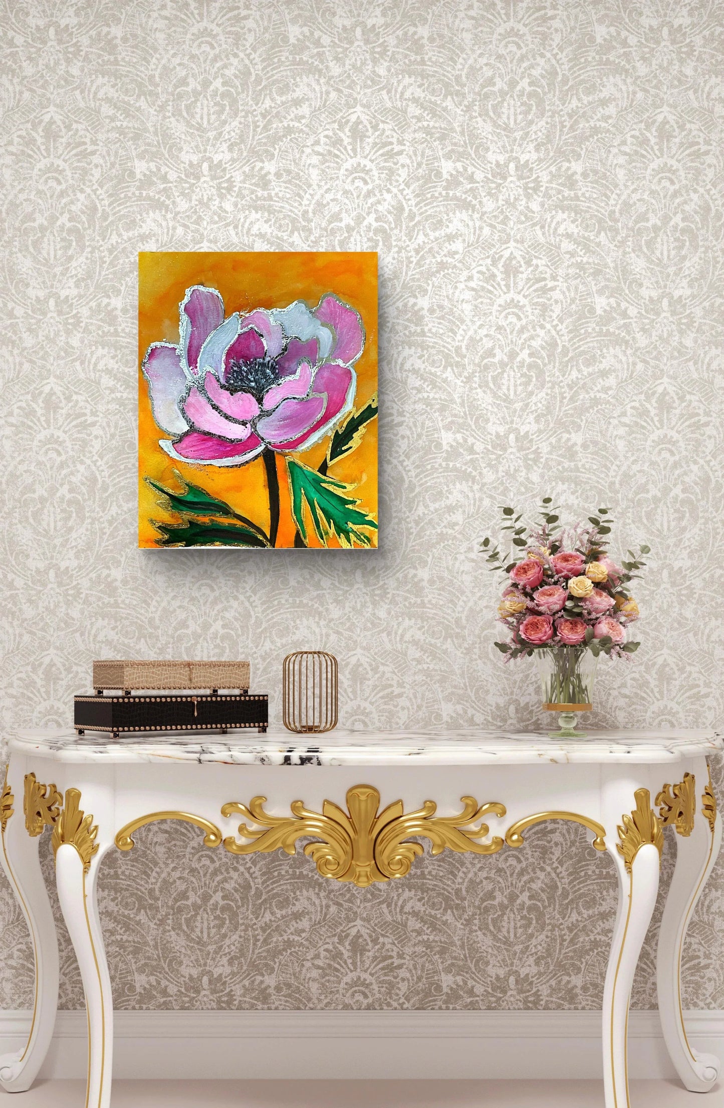 watercolor-pink-flower-painting