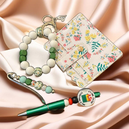 Spring Meadow Gift Set – Handmade Floral Elegance Collection