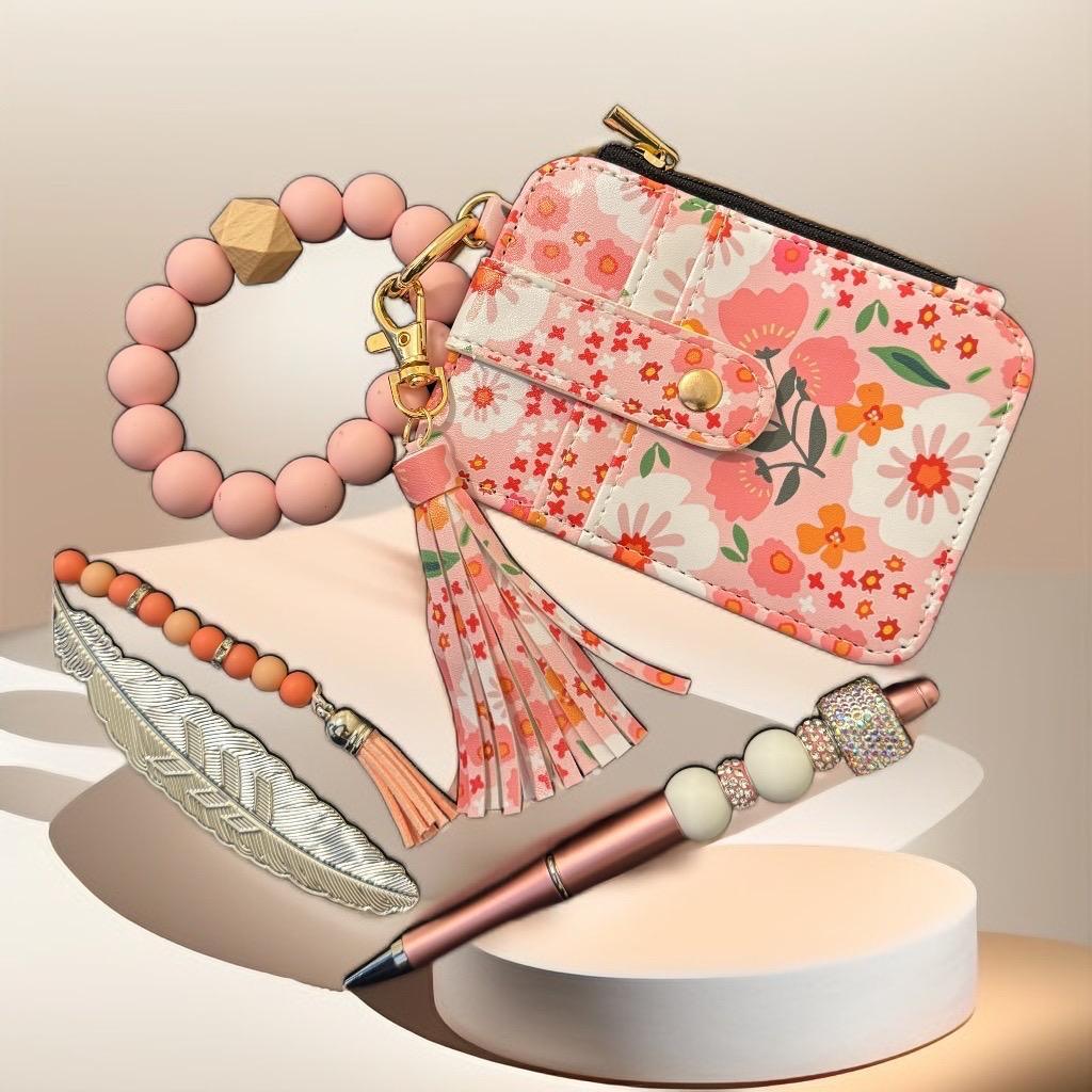 Blush Bloom Gift Set – Handmade Floral Elegance