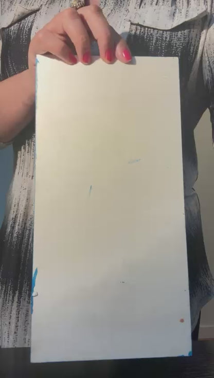 Handmade Sunset Ocean Art with 3D Yellow Flowers